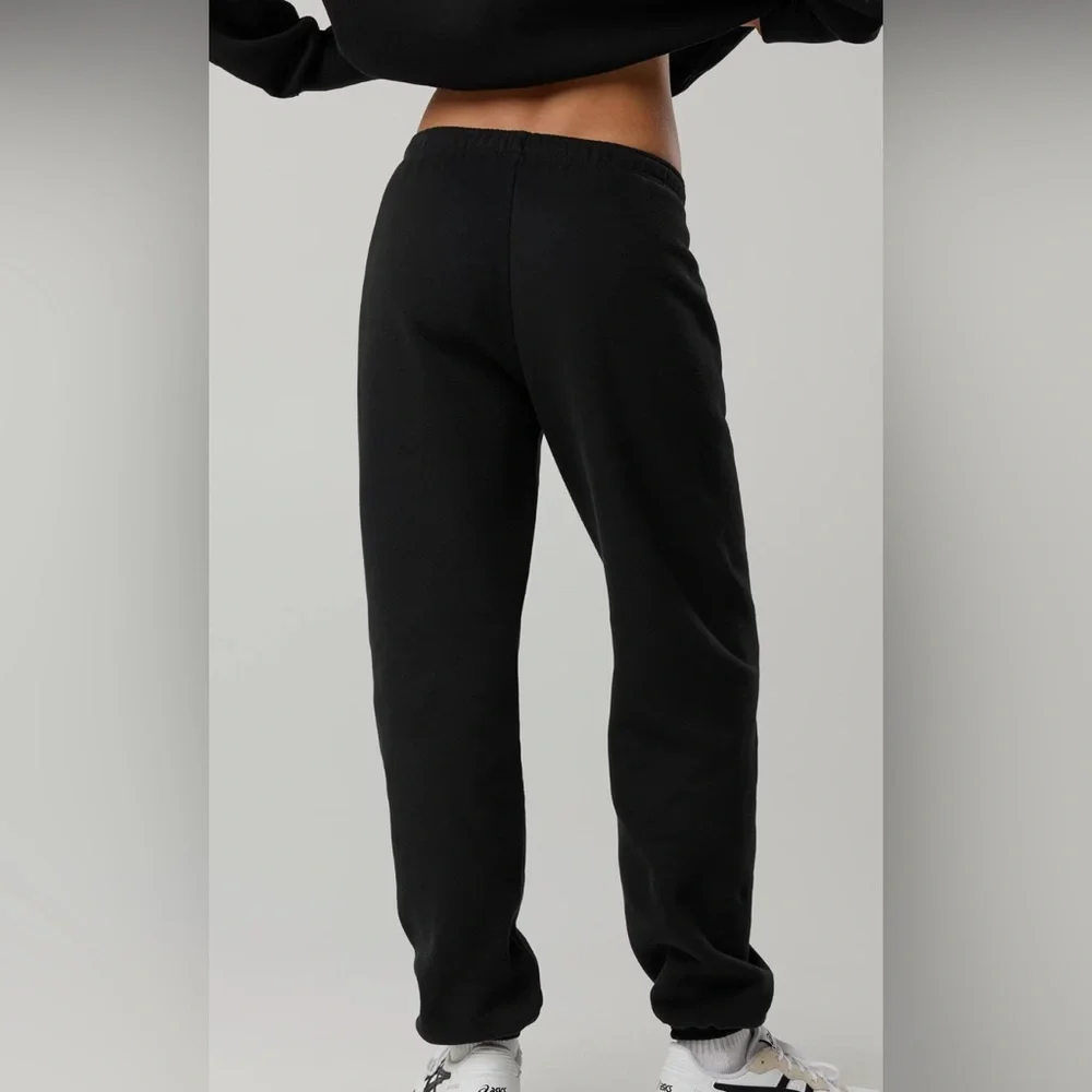 Aerie Black Relaxed Fit Pants - Picture 2 of 4